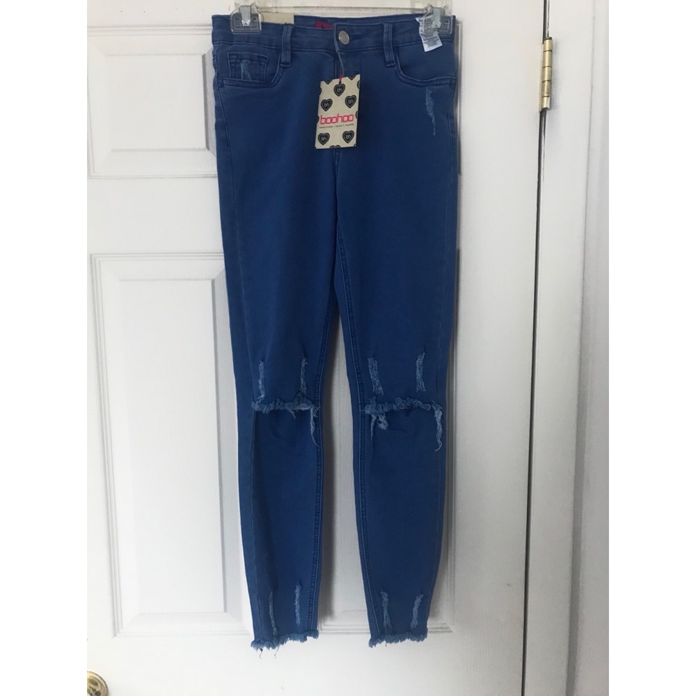 Distressed jeans